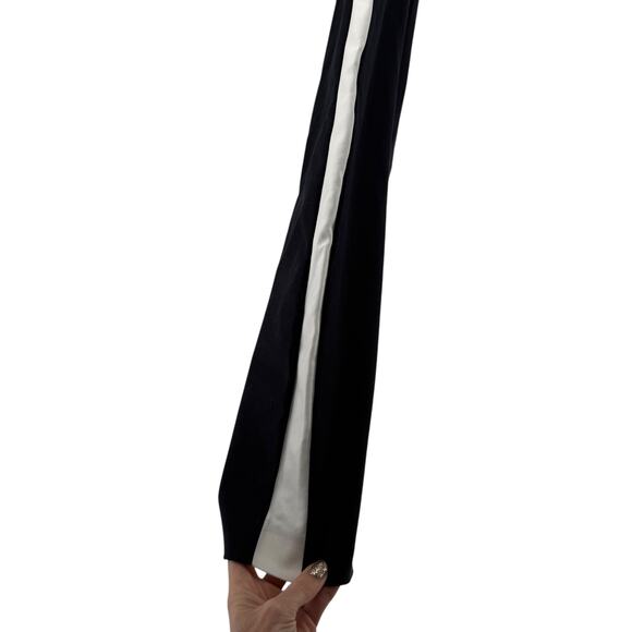 Club Monaco Pants Sarah Tuxedo Stripe Dress Pants Size 2 Navy Blue Classic Chic - Picture 4 of 8